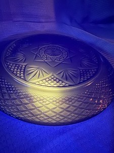 vintage Luminarc ruby red cadmium glass plate GLOWS