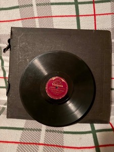 Book full of vintage Victorola 78 rpm records