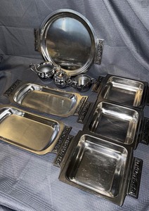Lot of Stanley Roberts velvet 18-8 stainless steel set