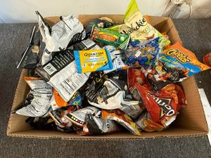 Banana Box Full of Assorted Snacks