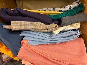 Large Box of Fabric-Woven, Cotton, Polyesters
