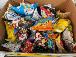 Banana Box Full of Assorted Snacks