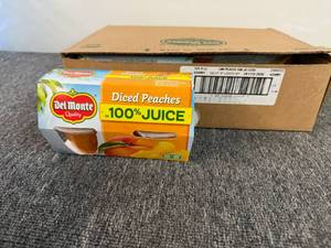 6x Delmonte Dice Peaches Cups