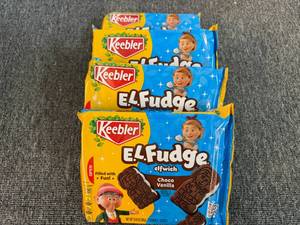 4x E.L Fudge Choco Vanilla Sandwhich Cookies