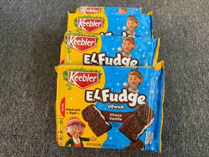 4x E.L Fudge Choco Vanilla Sandwhich Cookies