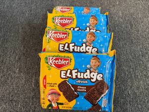 4x E.L Fudge Choco Vanilla Sandwhich Cookies