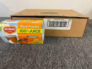 6x Delmonte Dice Peaches Cups