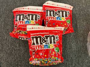 3x Family Size Mini Peanut Butter m&ms