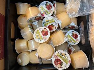 Milk Crate Full of 4oz Juice Cups-Frozen