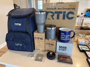 SOTA RTIC Gift Lot Cooler Backpack Tumblers Mug Jewelry Mixed Items