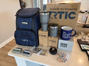 SOTA RTIC Gift Lot Cooler Bag Tumblers Mug Bracelets Aroma Kits