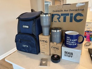 SOTA RTIC Drinkware Gift Lot Cooler Bag Tumblers Mug Hockey Puck