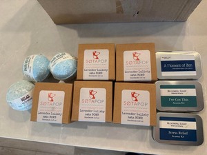 Mixed Spa Gift Lot Bath Bombs Aroma Kits Bead Bracelets Boxed