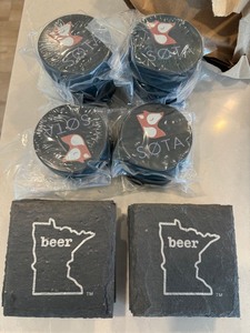 SOTA Puck Bottle Openers & Minnesota Beer Slate Coasters Lot