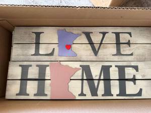 ArtMinds Minnesota Wood Wall Plaque Signs Rustic Home Decor Lot