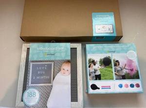 Pearhead Baby Keepsake Lot Letterboard Babyprints Gender Reveal Kit