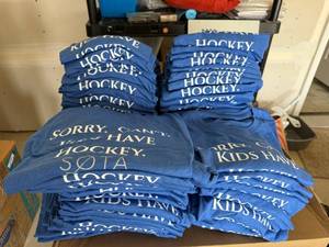 Bulk Lot SOTA Hockey Graphic T-Shirts Blue Kids Have Hockey Mixed Sizes - Great for Team T-Shirts Assorted Unisex Sizes from XS - XXL