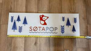 SOTAPOP Decorative Wall Sign Fox Logo 42in Custom Display Plaque