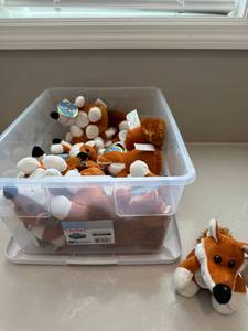 Plush in a Rush Brown Fox Plush Stuffed Animal Lot of 16 Tagged