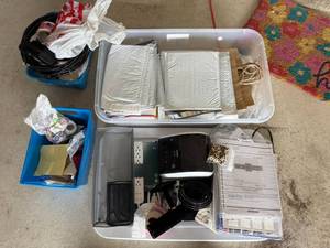 Office Supply Lot w Brother QL-1110NWB Label Printer & Mailers