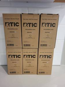 RTIC Graphite Tumbler - 6-Pack