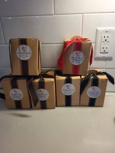 8 Oz Soy Wax Candles in gift wrap