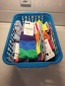 Friday Sock Co. Egyptian Combed Cotton Mid-Calf Socks - Mens 8-12, Assorted Colors