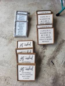 Framed Typography Signs bulk