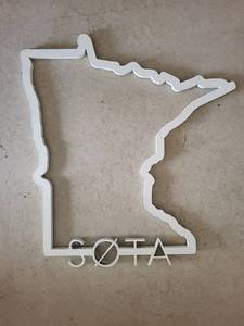 Decorative Wall Letters SOTA with State Outline Frames - Sign Set bulk