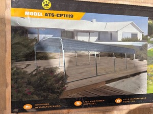 UNUSED 2026 CARPORT 11X19 ATS-CP1119