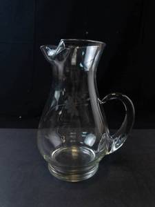 Princess House Heritage Pattern Crystal Pitcher