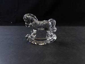 Princess House 24% Lead Crystal Rocking Horse Figurine
