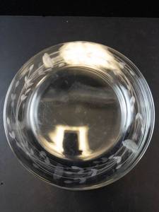 Princess House Heritage Pattern Glass Dessert Plates (Set of 3)