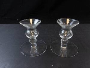 Princess House Heritage Crystal Candlestick Holders (Lot of 2)
