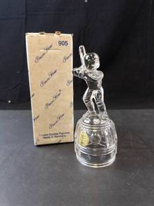 Moment of Pride Lead Crystal Baseball Player Figurine - Made in Germany