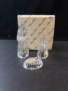 Princess House 3 Piece Lead Crystal Nativity Set - Made in Germany