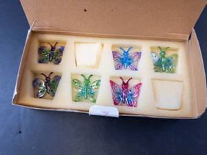 Princess House Fantasia Crystal Butterfly Ornaments (6-Piece Set)