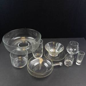 Dorset Pink Rose Stem Glassware Dining Set - Assorted Pieces
