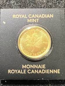 2025 CANADIAN MAPLE LEAF 1 GRAM .9999 FINE GOLD