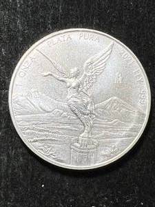 2021 MEXICAN LIBERTAD 1 TROY OZ .999 FINE SILVER