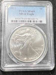 2022 AMERICAN SILVER EAGLE PCGS MS69