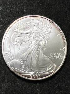2003 AMERICAN SILVER EAGLE 1 TROY OZ .999 FINE SILVER