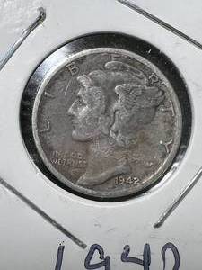 1942-S US MERCURY DIME