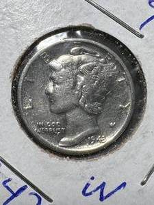 1943 US MERCURY DIME