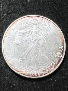 2006 AMERICAN SILVER EAGLE 1 TROY OZ .999 FINE SILVER