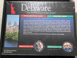 THE DELAWARE COLORIZED STATE QUARTERS