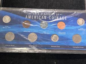 THREE CENTURIES OF AMERICAN COINAGE 9 COIN SET