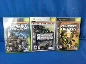Collection of three Tom Clancys Ghost Recon games for the original Xbox console