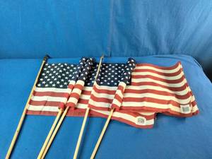 5 US Flags 12x18