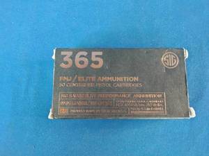 Brand New SIG Sauer 365 Elite Performance 9mm Luger ammunition.